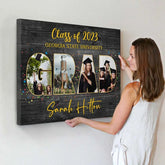 Absolvent Fotocollage Leinwand personalisiert, Absolventengeschenk, einzigartige Abschlussgeschenke für Sie für Ihn, Klasse 2024